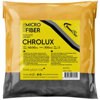 CHROLUX SmartBee Mikroszálas ablaktörlő kendő 2 db, 40×50 cm, narancs/szürke
