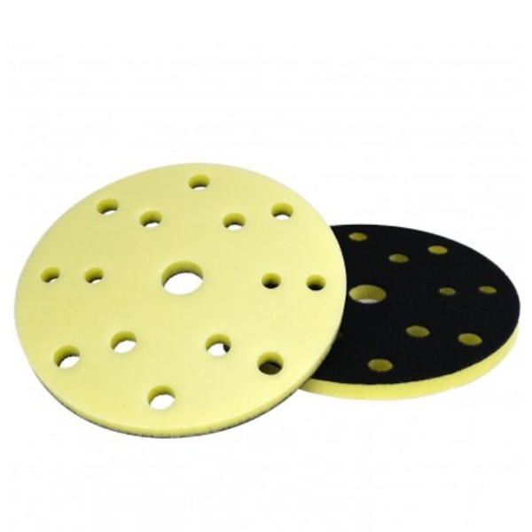 Interfata Velcro din spuma - Micrum -150 mm - h 3 mm - galbena 15 gauri