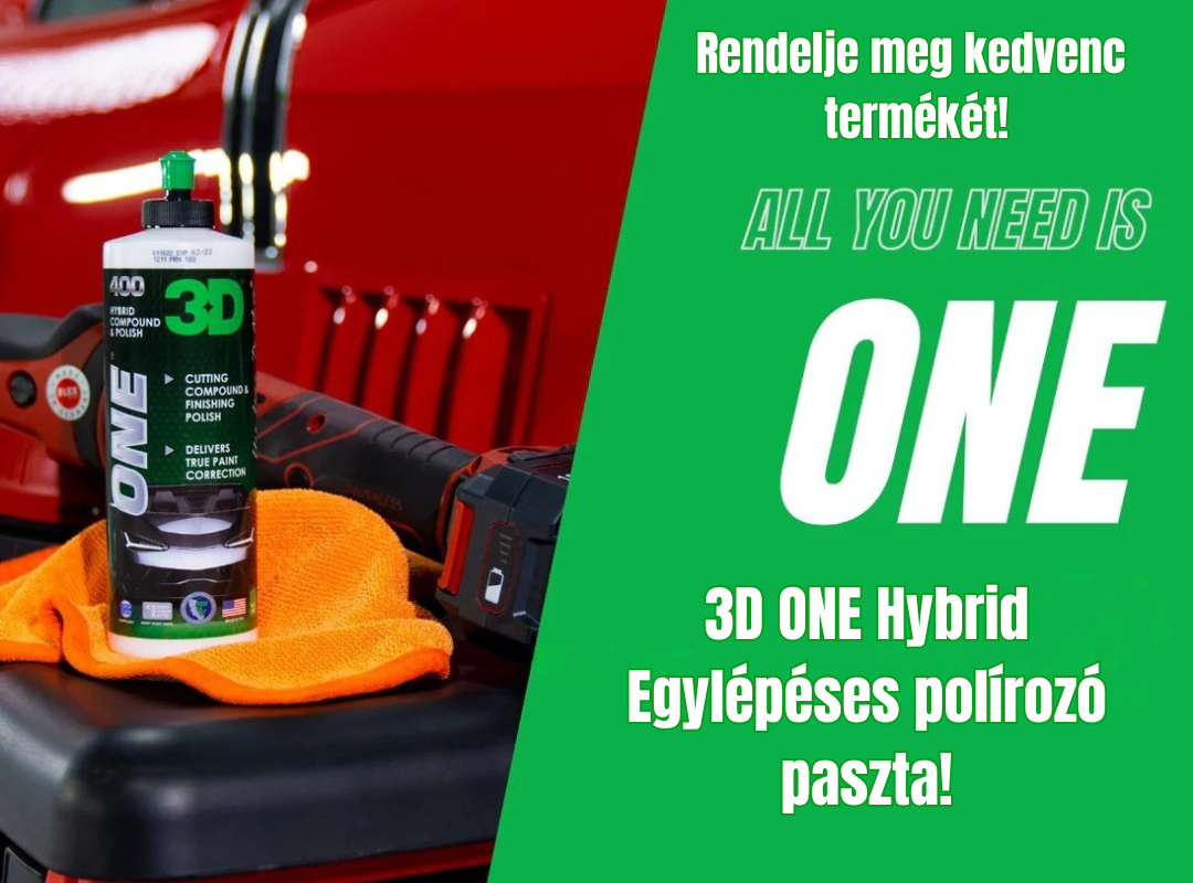 3D ONE Hybrid Egylépéses polírozó paszta